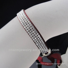 2014 Fashion vintage hollywood bracelet ribbon wholesale crystal bracelet